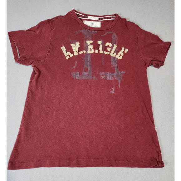 American Eagle Outfitters Other - American Eagle Mens Vintage FIt Tee Large Am Eagle Maroon Retro Y2K